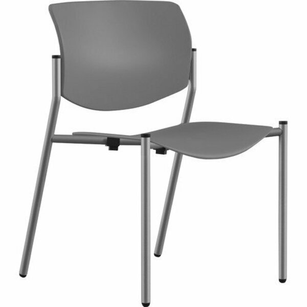 9To5 Seating CHAIR, STCK, PLSTC, 22in, GY/SR NTF1210A00SFP14